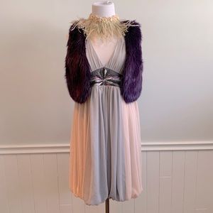 Lovely soft chiffon layered pastel dress
